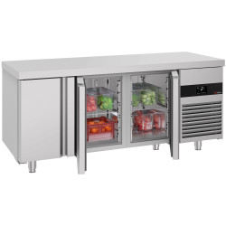 Холодильный стол GGM Gastro KTF187ND3T-EF (Inox) Thumb