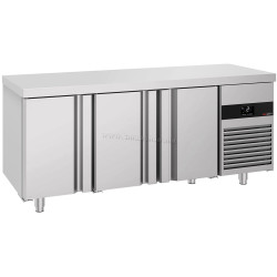 Холодильный стол GGM Gastro KTF187ND3T-EF (Inox)
