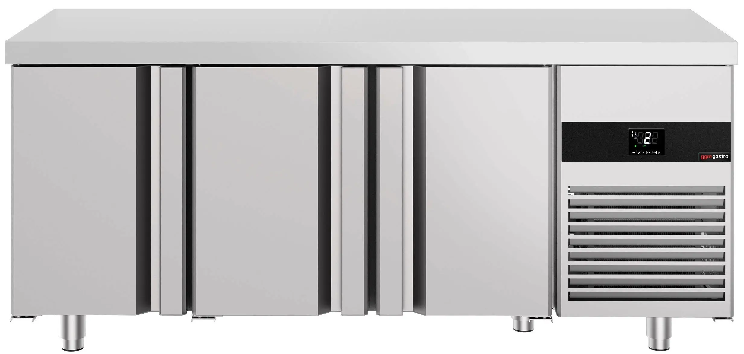 Холодильный стол GGM Gastro KTF187ND3T-EF (Inox) - 4