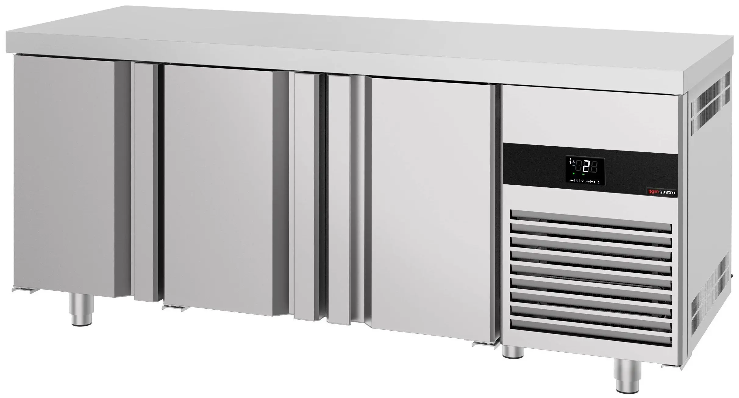 Холодильный стол GGM Gastro KTF187ND3T-EF (Inox) - 5