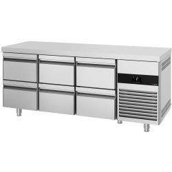 Холодильный стол GGM Gastro KTF187ND6S-EF (Inox) Thumb
