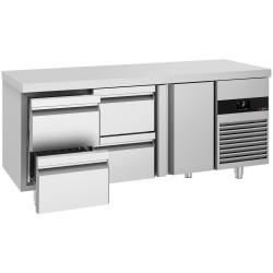 Холодильный стол GGM Gastro KTF187NDT4S-EF (Inox) Thumb
