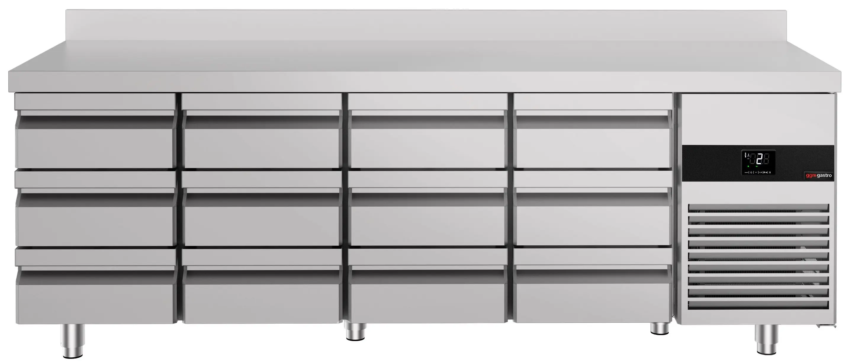 Холодильный стол GGM Gastro KTF227AND12S-EF (Inox) - 3