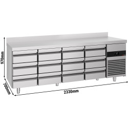 Холодильный стол GGM Gastro KTF227AND12S-EF (Inox) Thumb