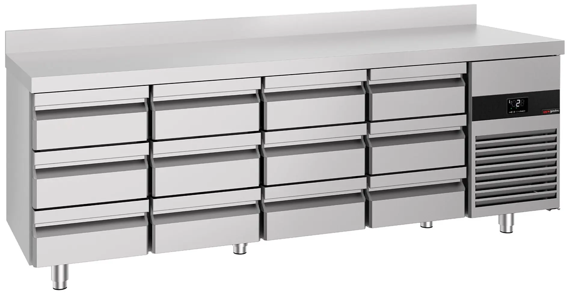 Холодильный стол GGM Gastro KTF227AND12S-EF (Inox)