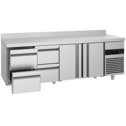 Холодильный стол GGM Gastro KTF227AND2T4S-EF (Inox) Thumb