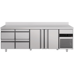Холодильный стол GGM Gastro KTF227AND2T4S-EF (Inox) Thumb