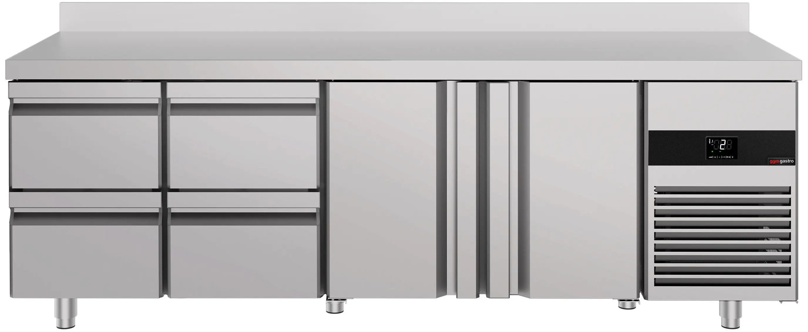 Холодильный стол GGM Gastro KTF227AND2T4S-EF (Inox) - 3