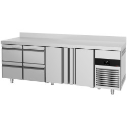 Холодильный стол GGM Gastro KTF227AND2T4S-EF (Inox) Thumb