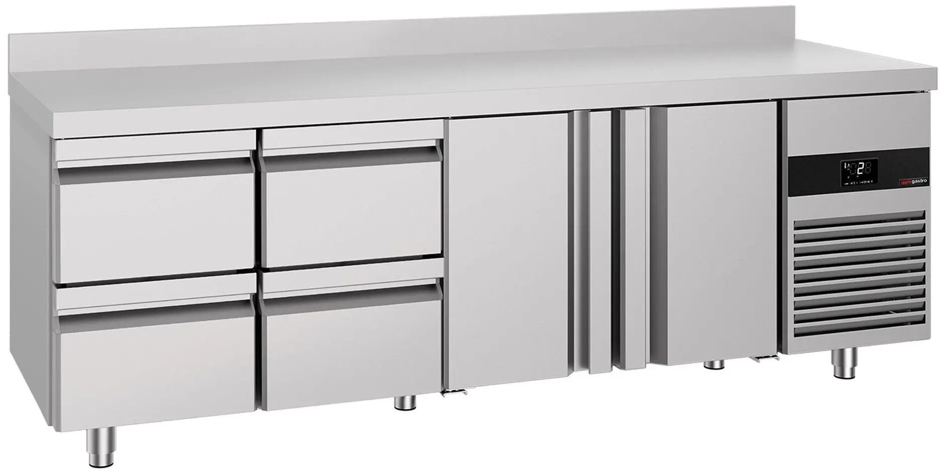 Холодильный стол GGM Gastro KTF227AND2T4S-EF (Inox)