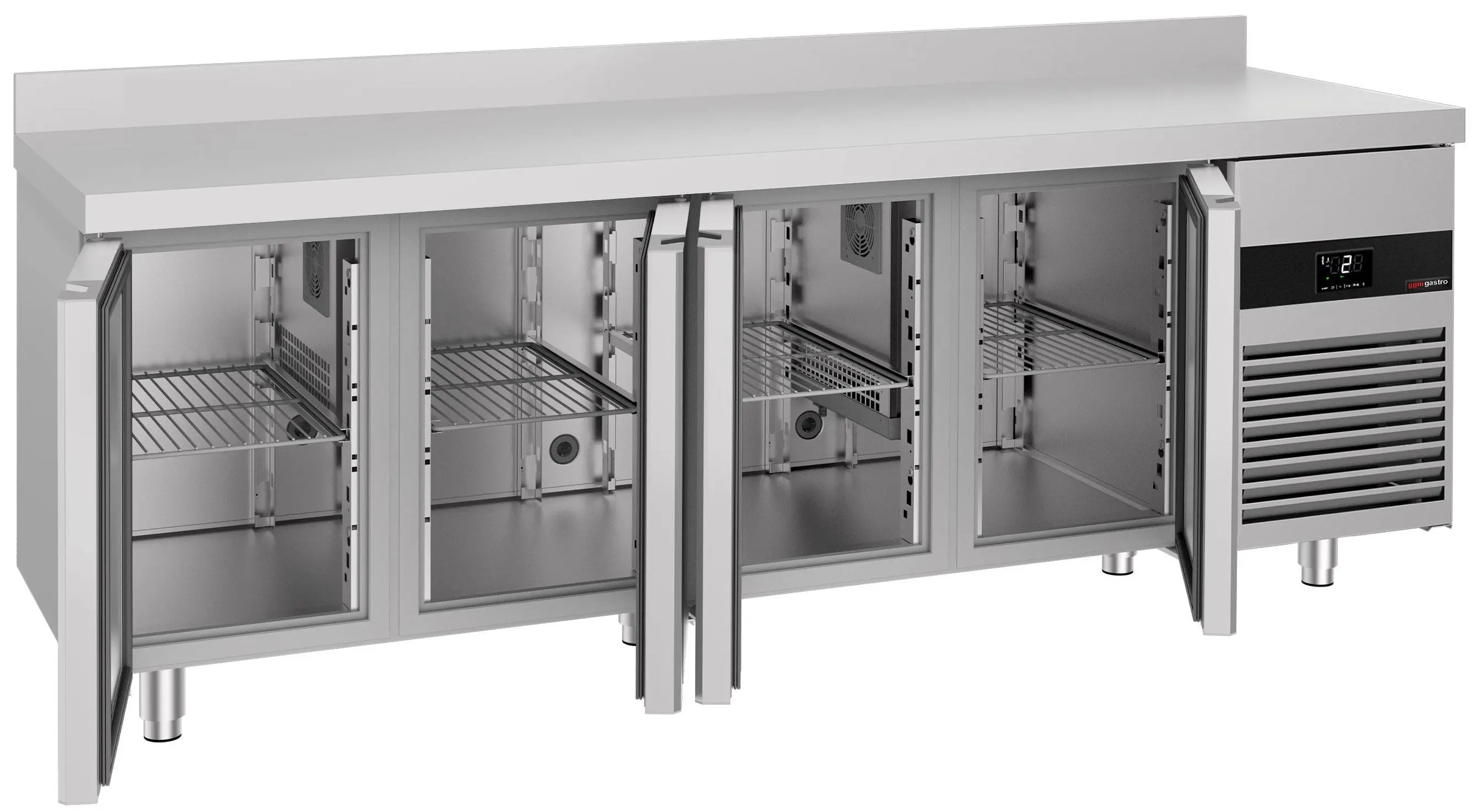 Холодильный стол GGM Gastro KTF227AND4T-EF (Inox) - 2