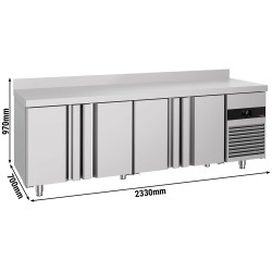 Холодильный стол GGM Gastro KTF227AND4T-EF (Inox) Thumb
