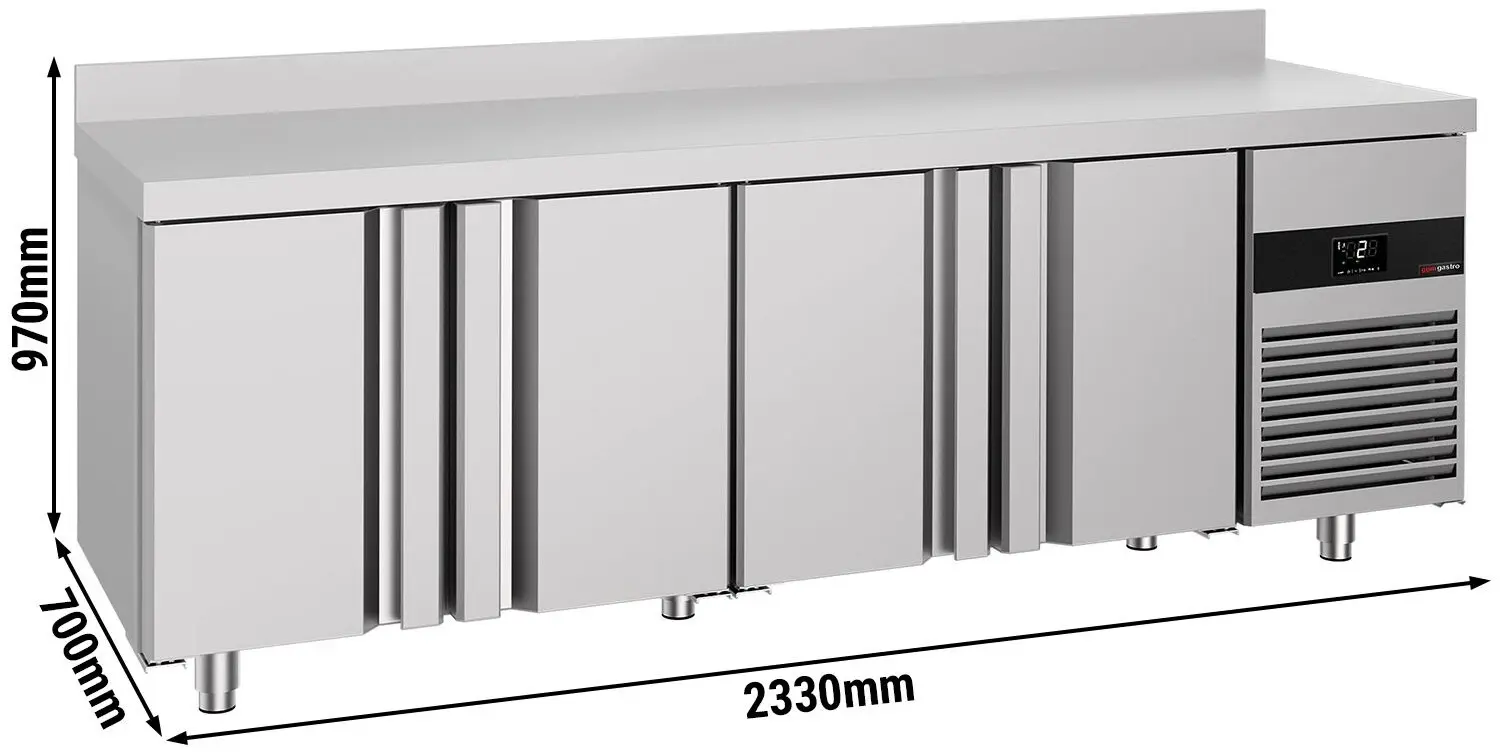 Холодильный стол GGM Gastro KTF227AND4T-EF (Inox) - 9