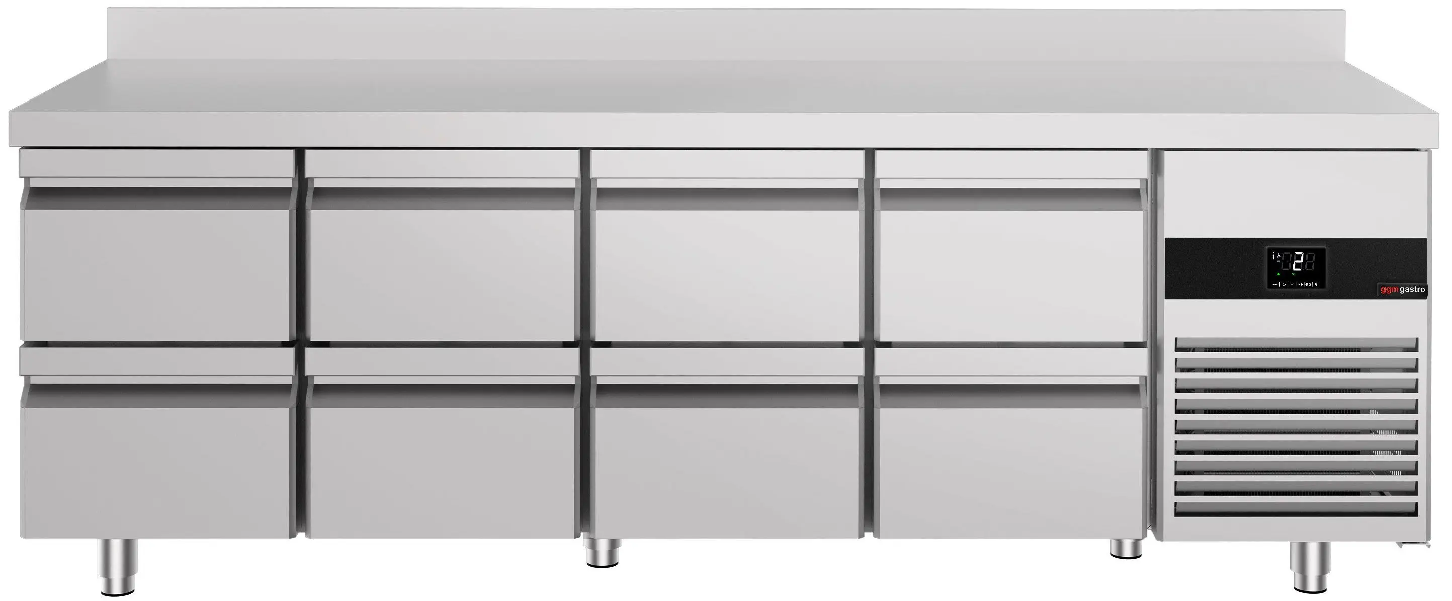 Masa frigorifica GGM Gastro KTF227AND8S-EF (Inox) - 3