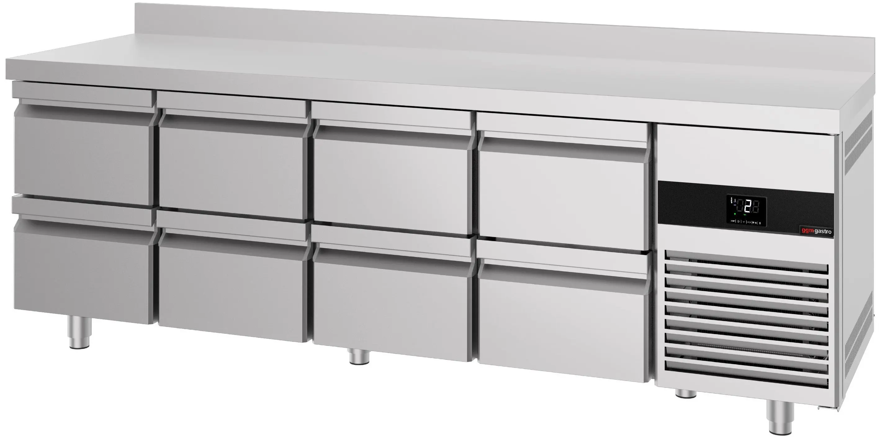 Masa frigorifica GGM Gastro KTF227AND8S-EF (Inox) - 4