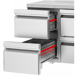 Masa frigorifica GGM Gastro KTF227AND8S-EF (Inox) Thumb