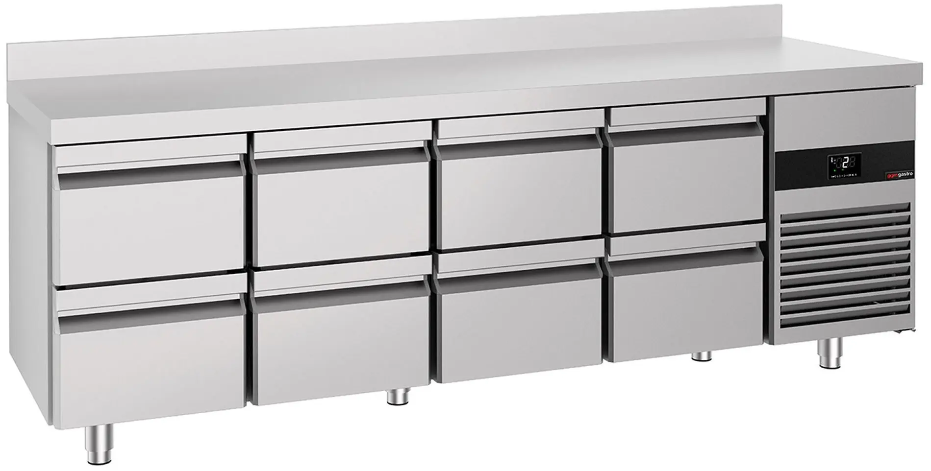 Masa frigorifica GGM Gastro KTF227AND8S-EF (Inox)