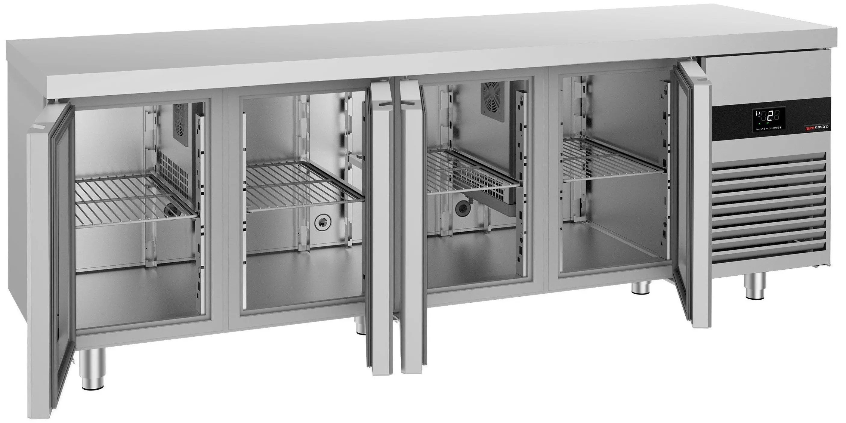Masa frigorifica GGM Gastro KTF227ND-EF#4G (Inox) - 2