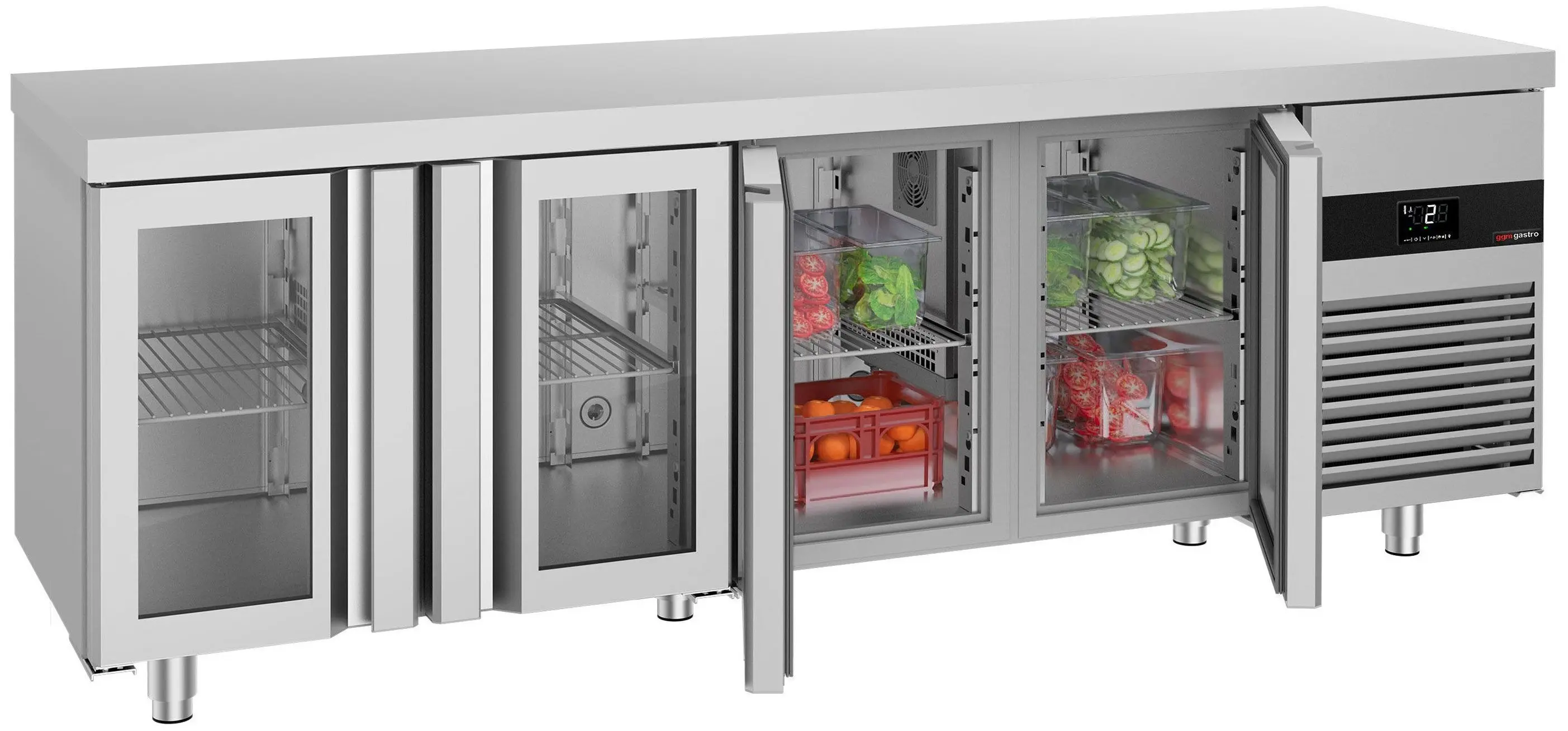 Masa frigorifica GGM Gastro KTF227ND-EF#4G (Inox) - 3