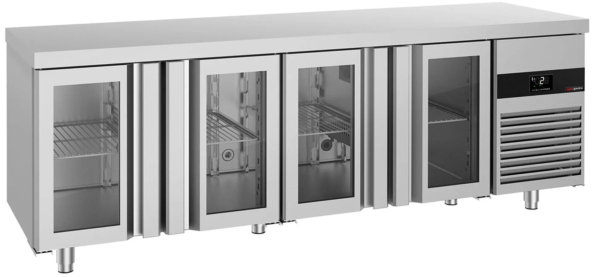 Masa frigorifica GGM Gastro KTF227ND-EF#4G (Inox)