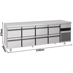 Холодильный стол GGM Gastro KTF227ND8S-EF (Inox) Thumb