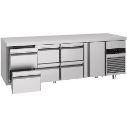 Masa frigorifica GGM Gastro KTF227NDT6S-EF (Inox) Thumb