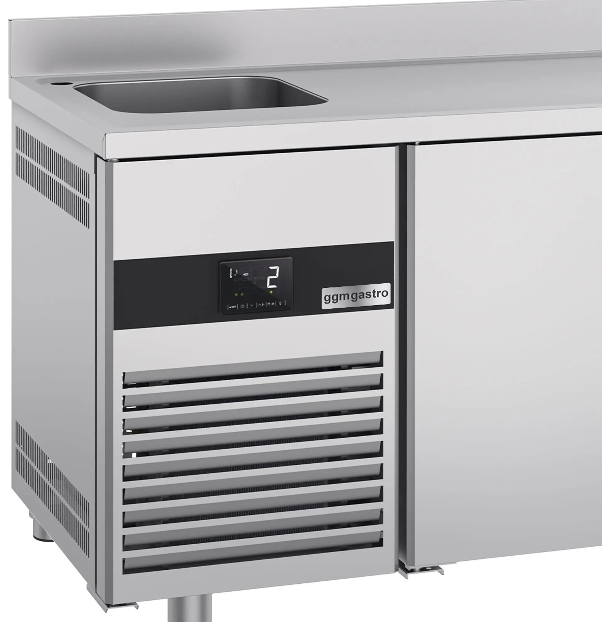 Холодильный стол GGM Gastro KTF270BAL-EF (Inox) - 11