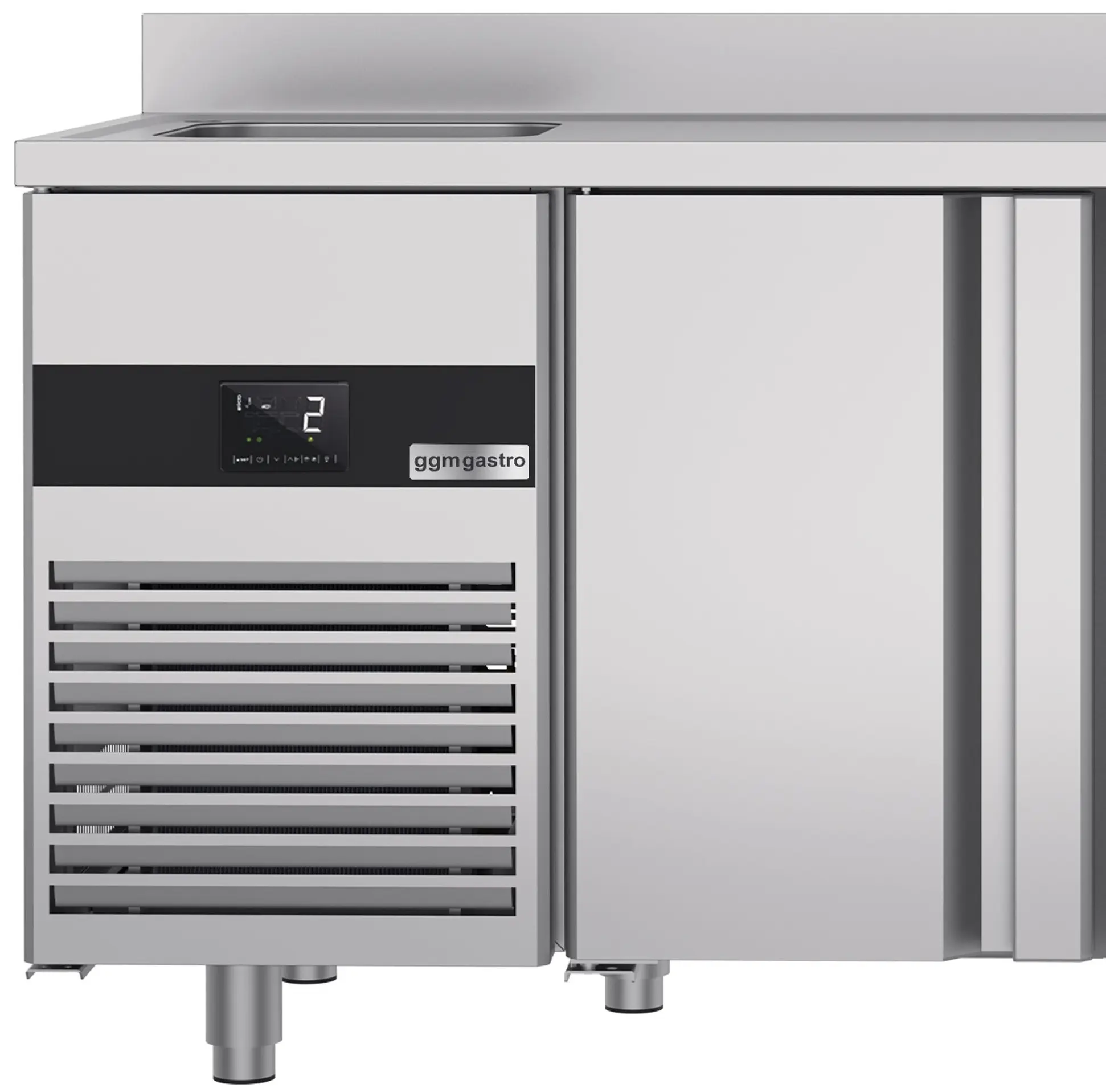 Холодильный стол GGM Gastro KTF270BAL-EF (Inox) - 12