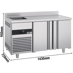Холодильный стол GGM Gastro KTF270BAL-EF (Inox) Thumb