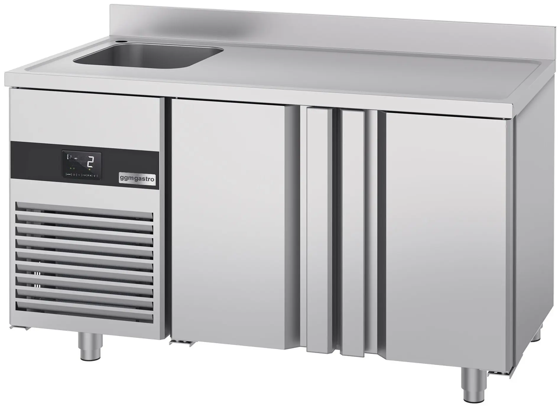Холодильный стол GGM Gastro KTF270BAL-EF (Inox) - 5