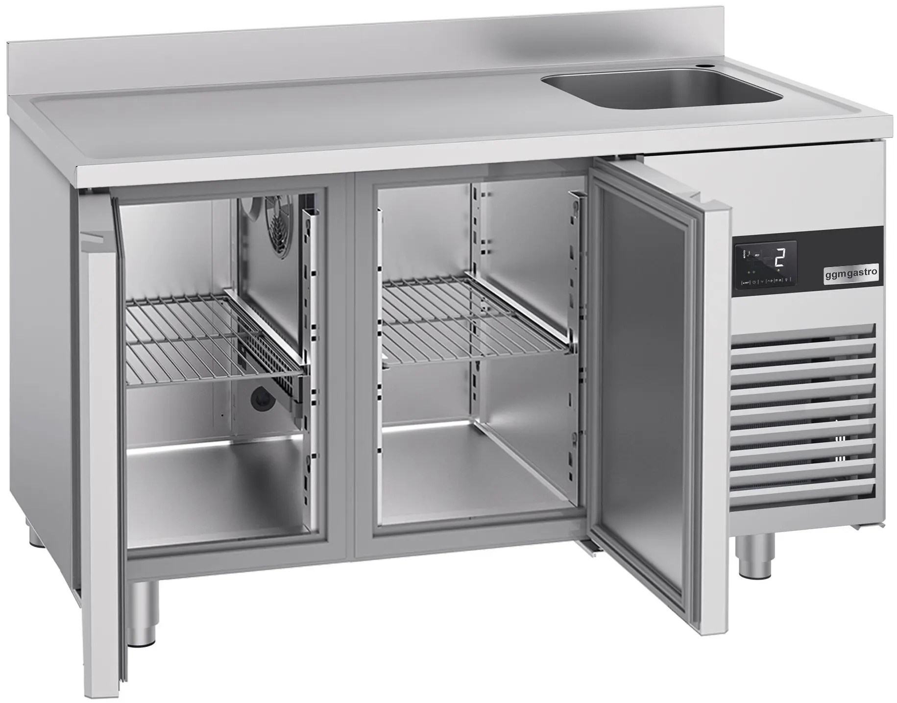 Masa frigorifica GGM Gastro KTF270BAR-EF (Inox) - 2