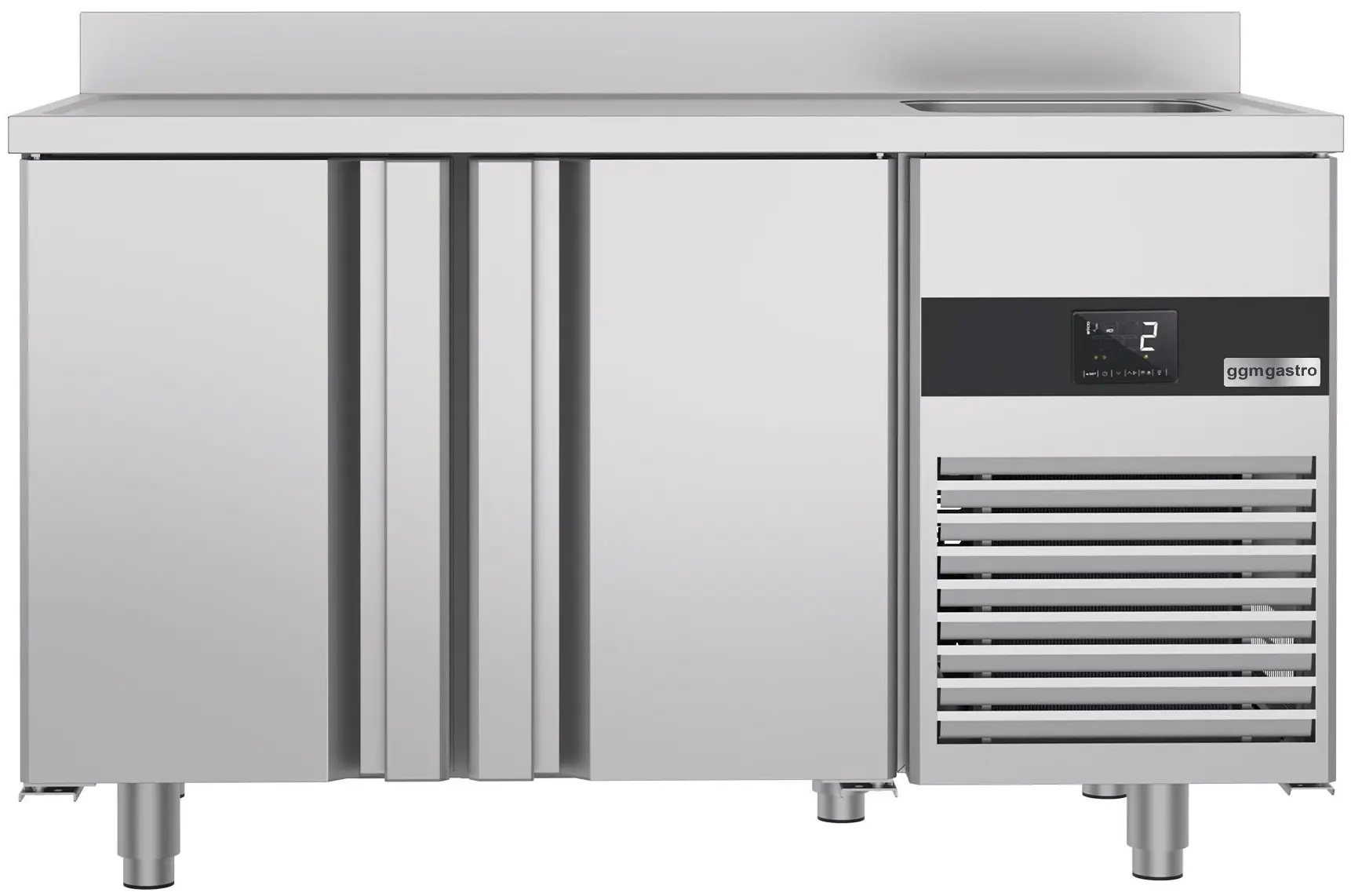Masa frigorifica GGM Gastro KTF270BAR-EF (Inox) - 4