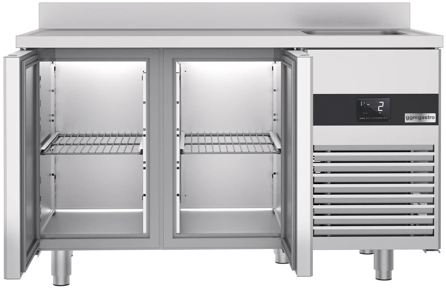 Masa frigorifica GGM Gastro KTF270BAR-EF (Inox) - 5
