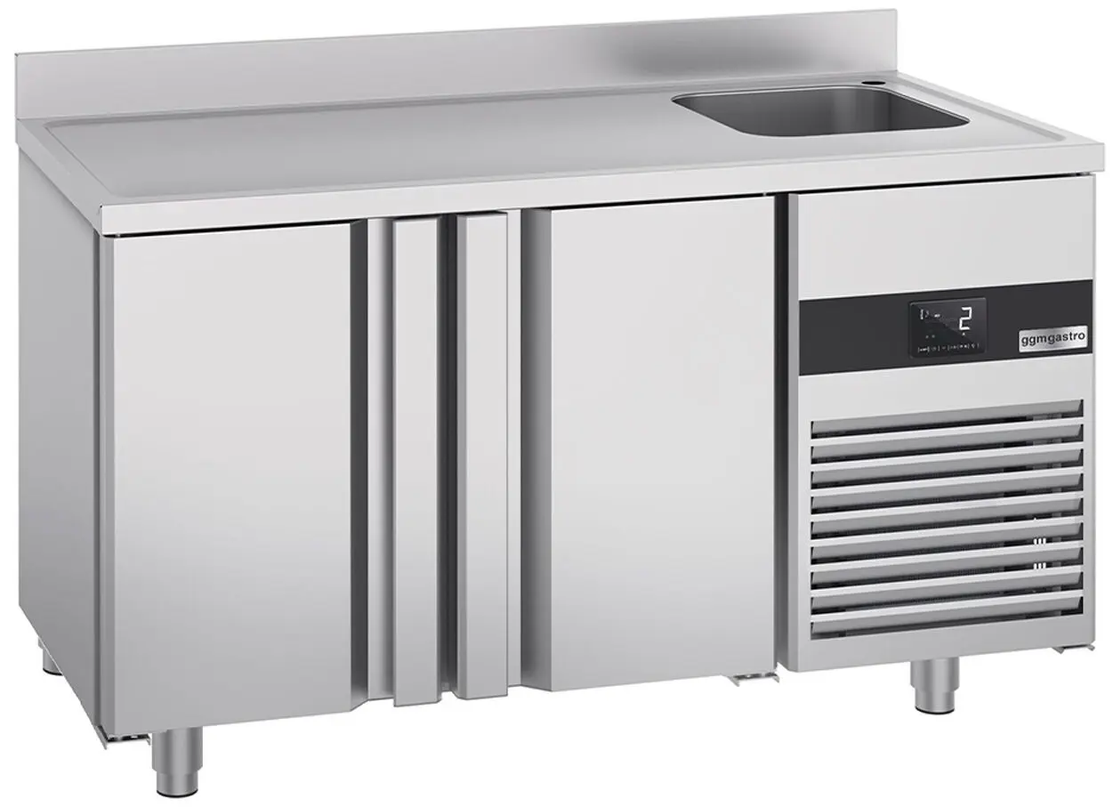 Masa frigorifica GGM Gastro KTF270BAR-EF (Inox)