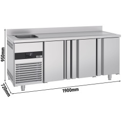Холодильный стол GGM Gastro KTF420BAL-EF (Inox) Thumb