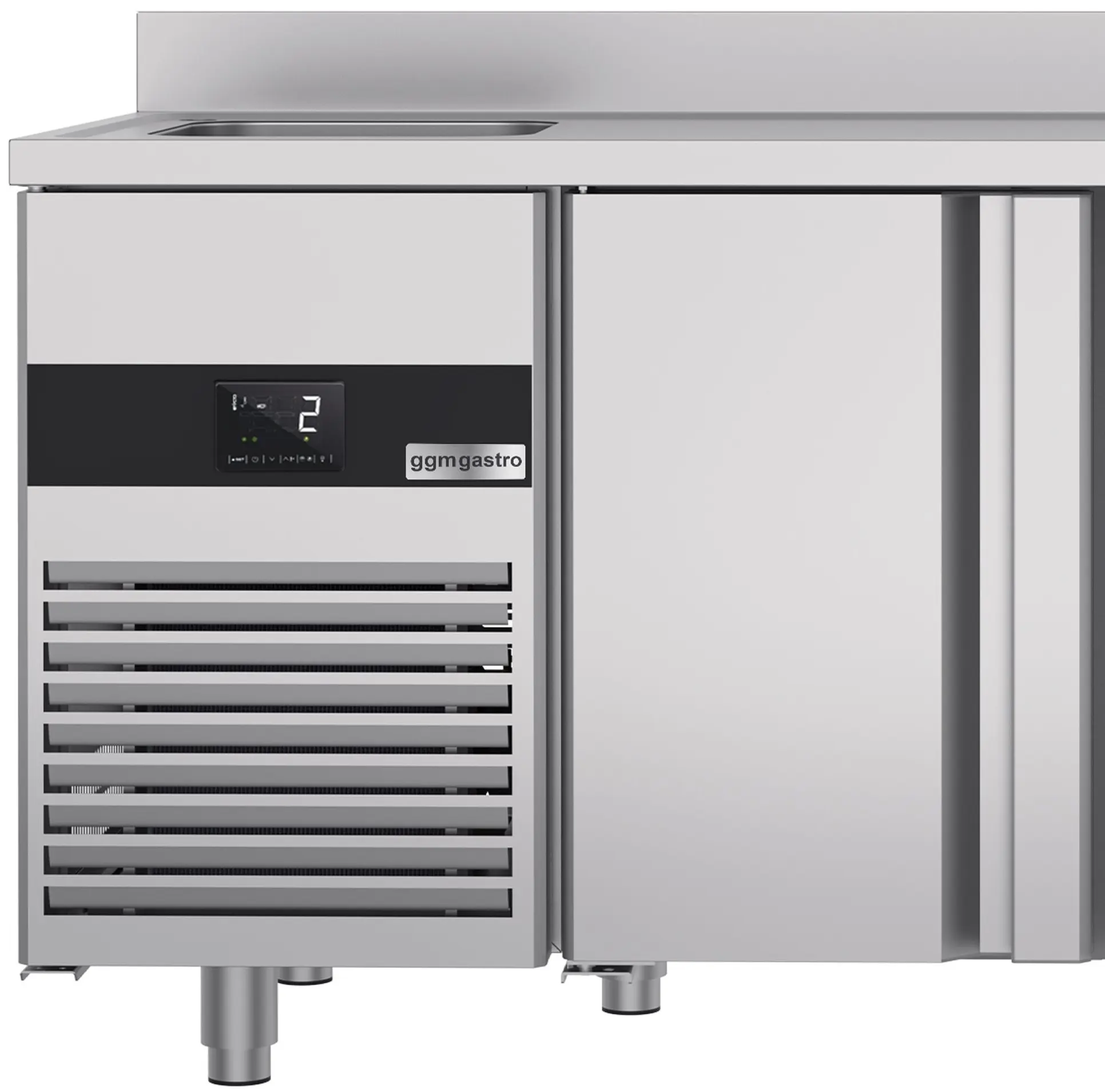 Холодильный стол GGM Gastro KTF420BAL-EF (Inox) - 8
