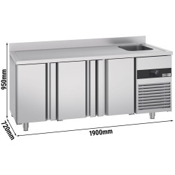 Холодильный стол GGM Gastro KTF420BAR-EF (Inox) Thumb