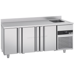 Masa frigorifica GGM Gastro KTF420BAR-EF (Inox)
