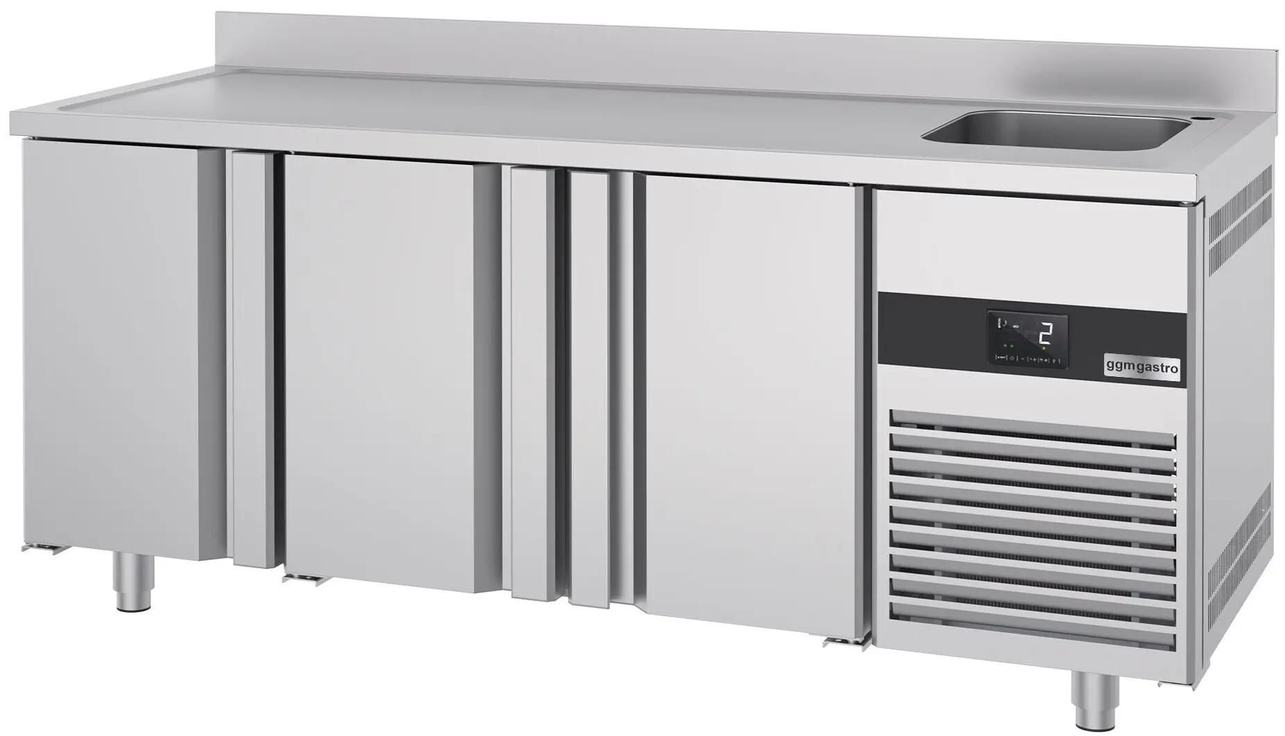 Холодильный стол GGM Gastro KTF420BAR-EF (Inox) - 5