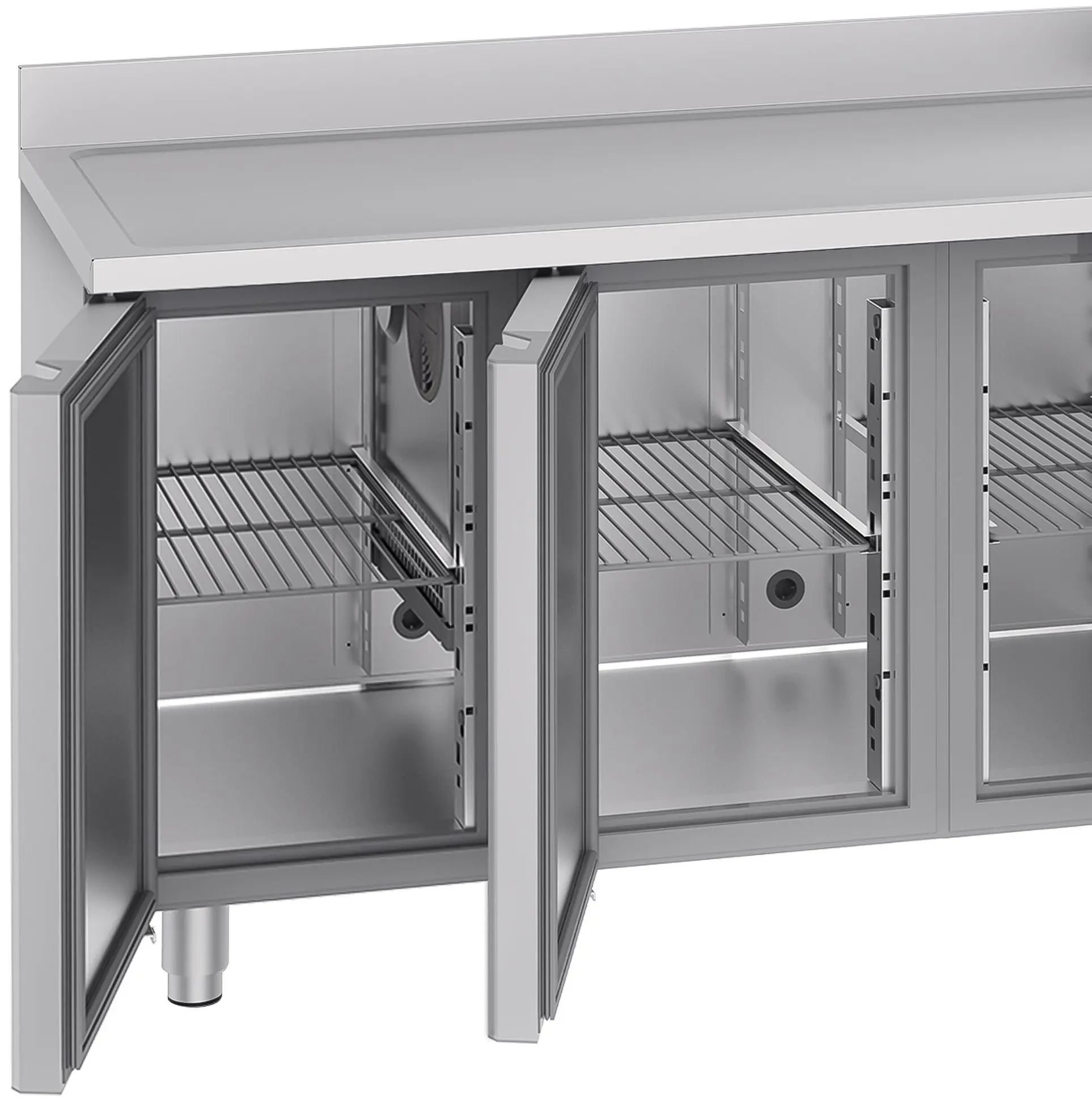 Холодильный стол GGM Gastro KTF420BAR-EF (Inox) - 6