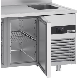 Холодильный стол GGM Gastro KTF420BAR-EF (Inox) Thumb