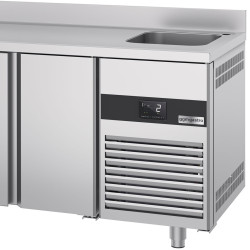 Холодильный стол GGM Gastro KTF420BAR-EF (Inox) Thumb