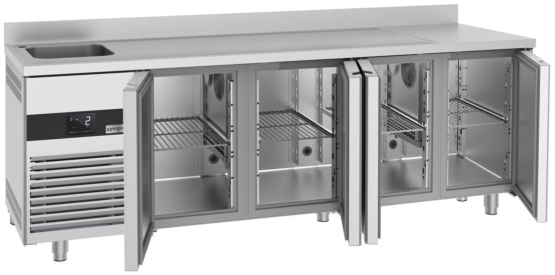 Masa frigorifica GGM Gastro KTF540BAL-EF (Inox) - 2