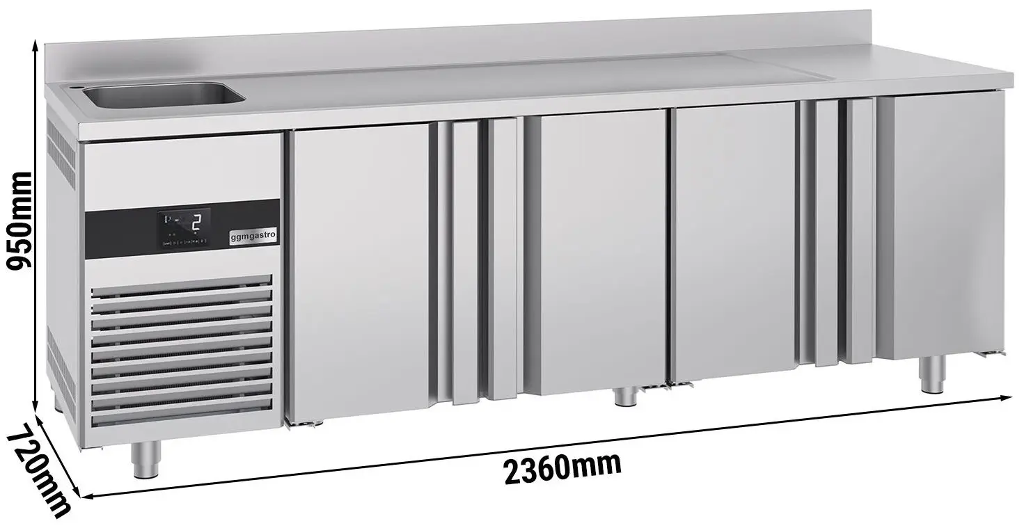 Masa frigorifica GGM Gastro KTF540BAL-EF (Inox) - 15
