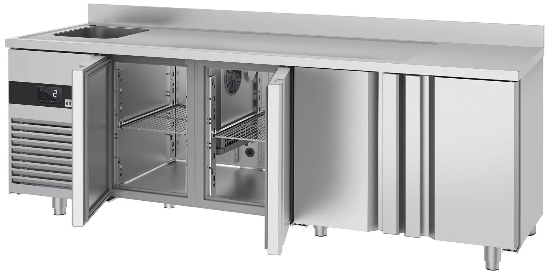 Masa frigorifica GGM Gastro KTF540BAL-EF (Inox) - 6
