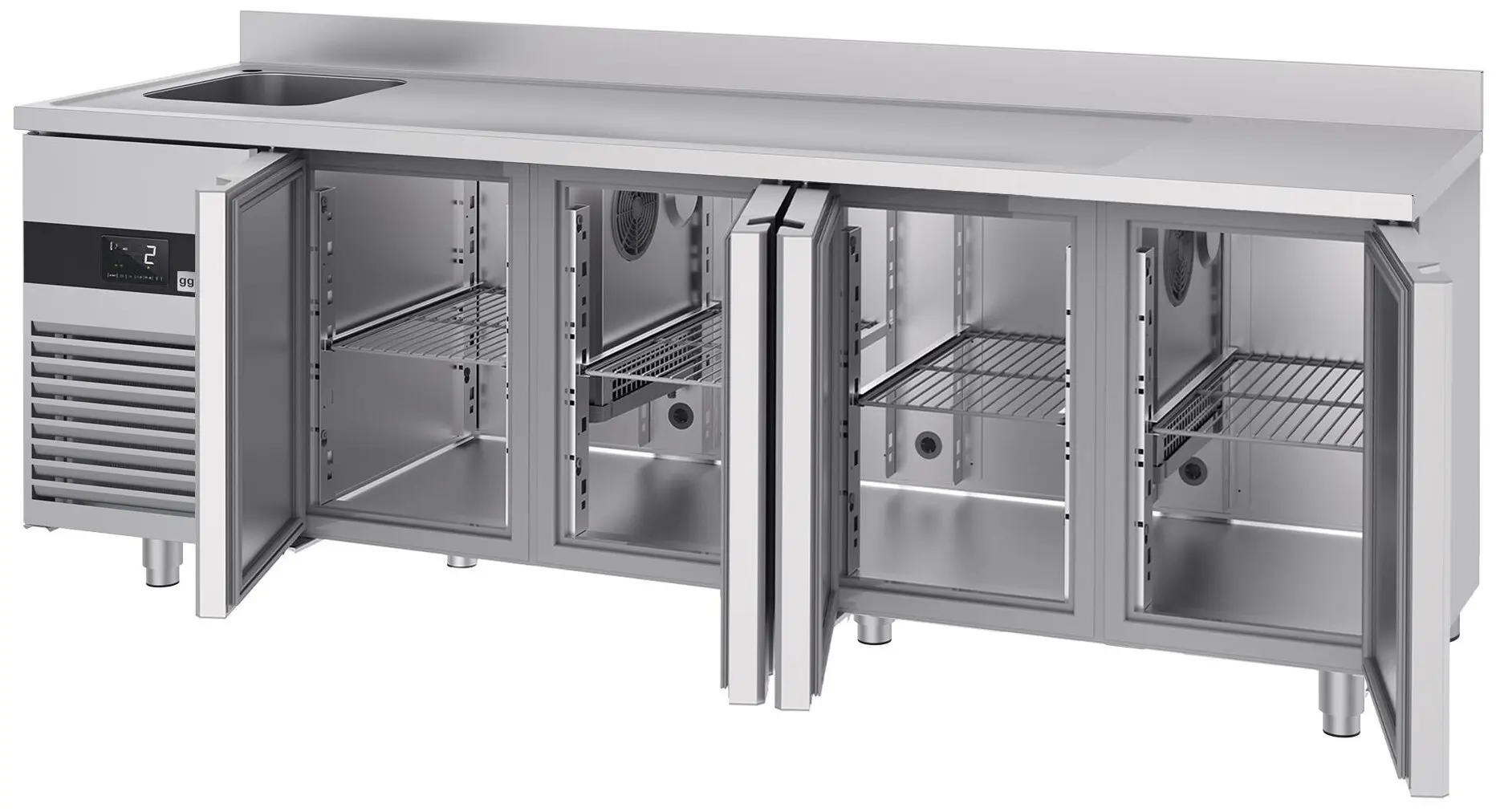 Masa frigorifica GGM Gastro KTF540BAL-EF (Inox) - 7