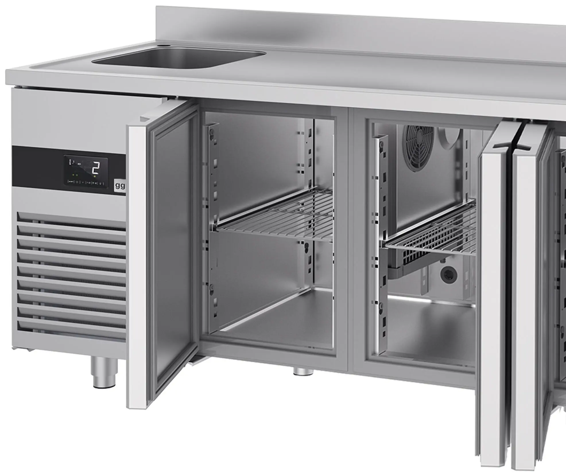 Masa frigorifica GGM Gastro KTF540BAL-EF (Inox) - 10