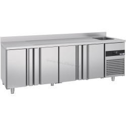Masa frigorifica GGM Gastro KTF540BAR-EF (Inox)