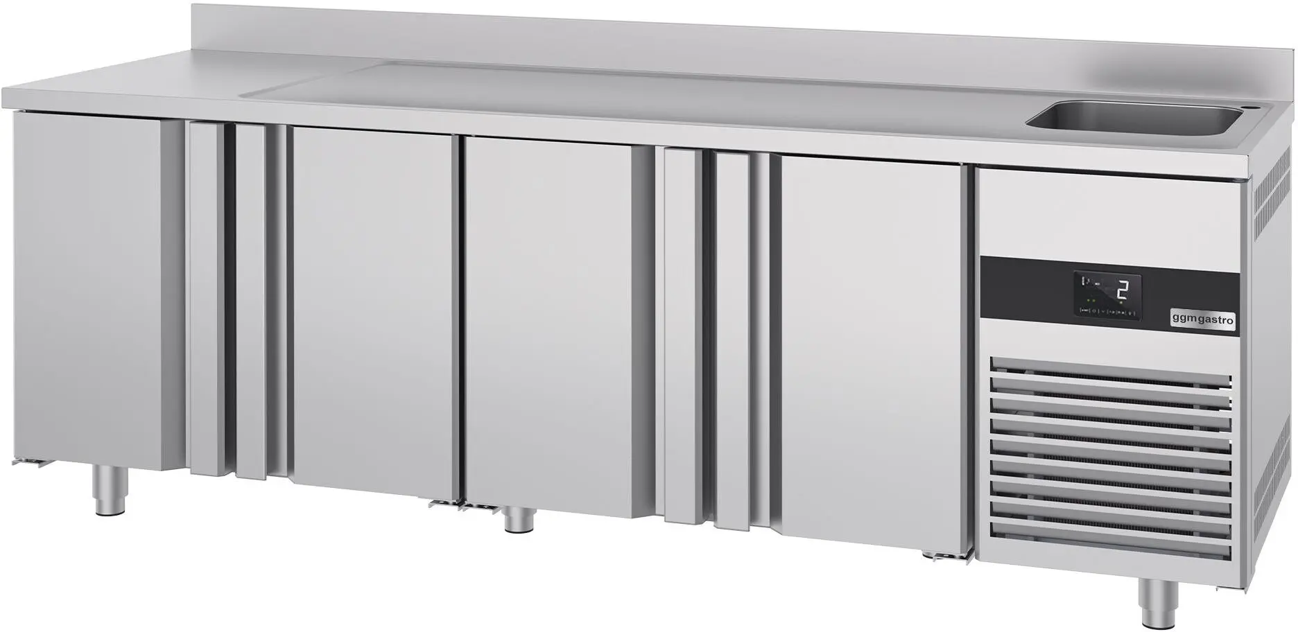Холодильный стол GGM Gastro KTF540BAR-EF (Inox) - 6