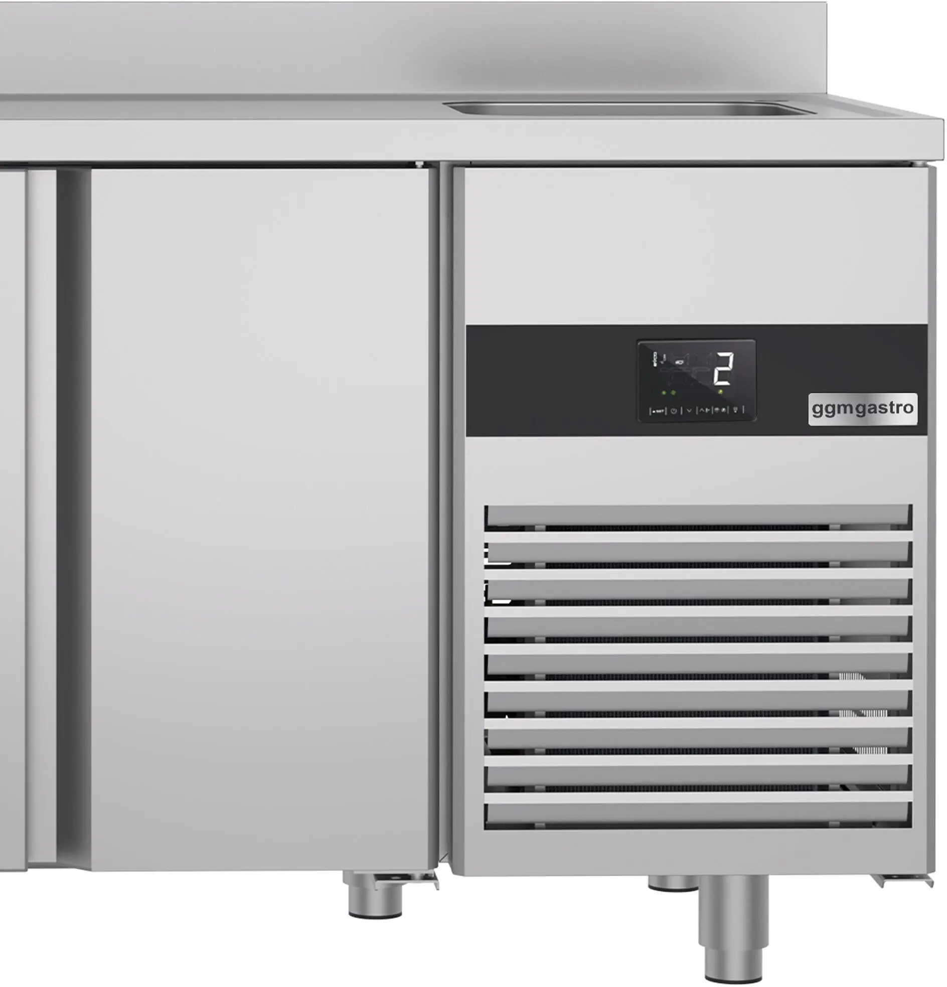Холодильный стол GGM Gastro KTF540BAR-EF (Inox) - 10